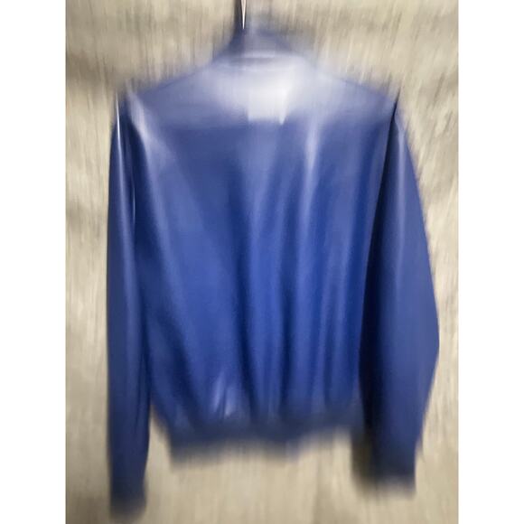 Zara Faux Leather Outer Shell Blue Coats, Jackets & Waistcoats for Women - Picture 3 of 3